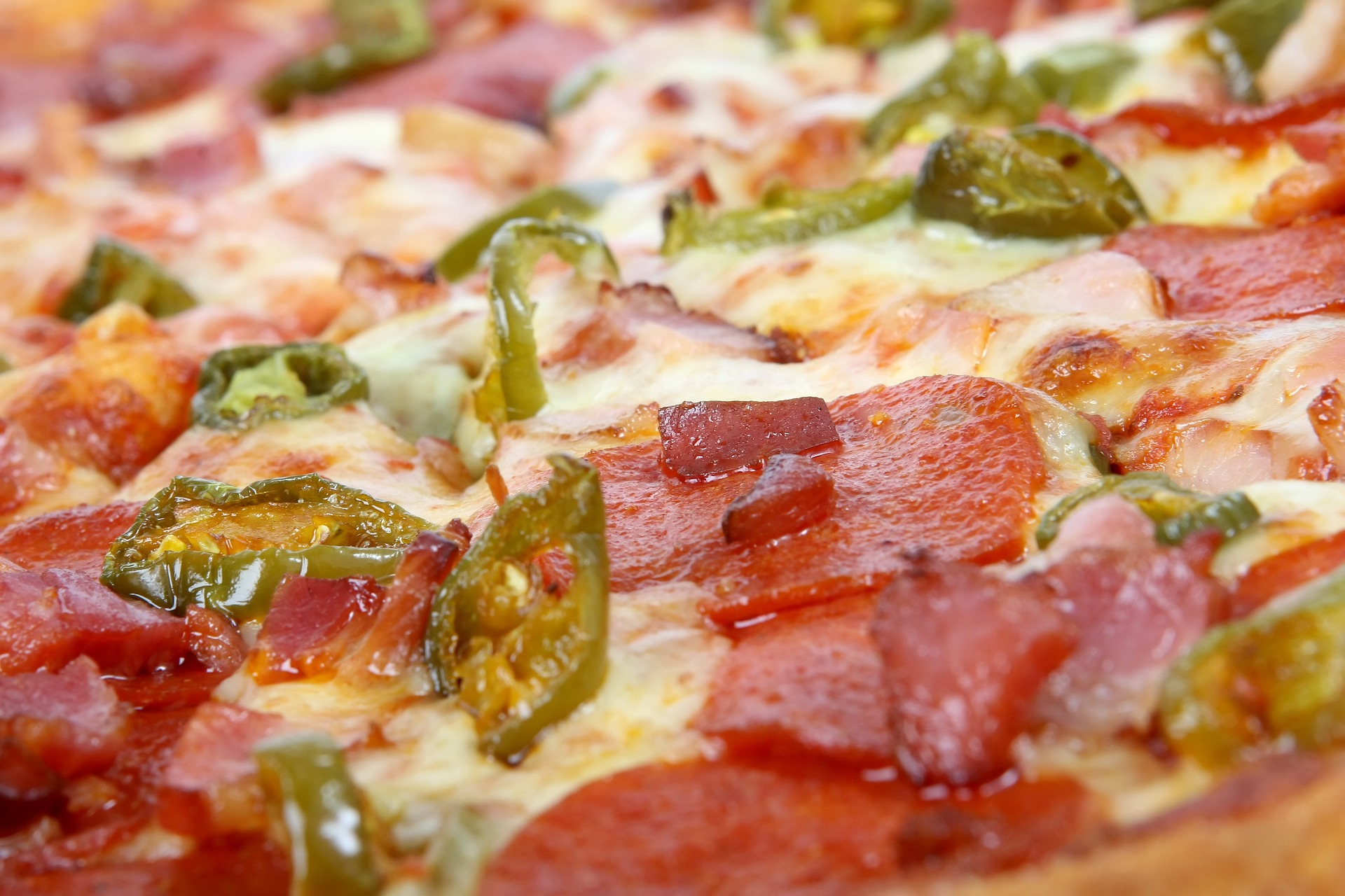 Bacon and Jalapeno toppings