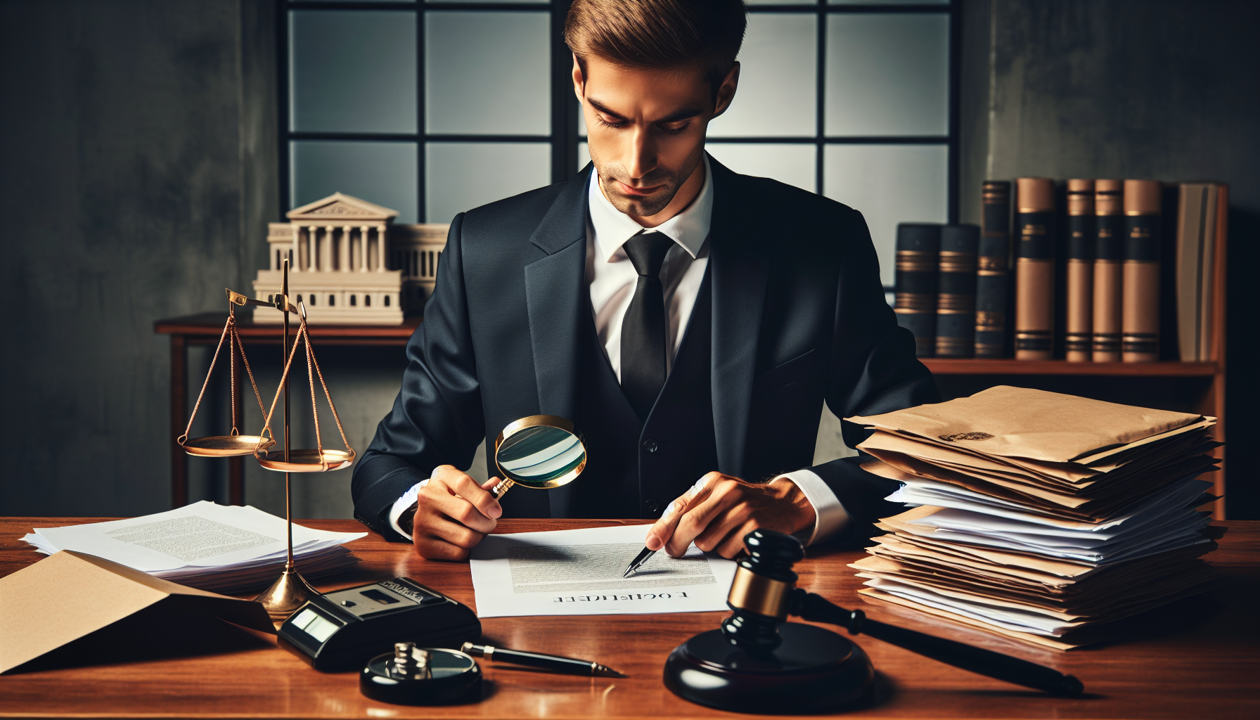Illustration of legal documents being handled by a registered agent