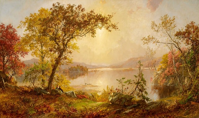 greenwood, painting, oil on canvas