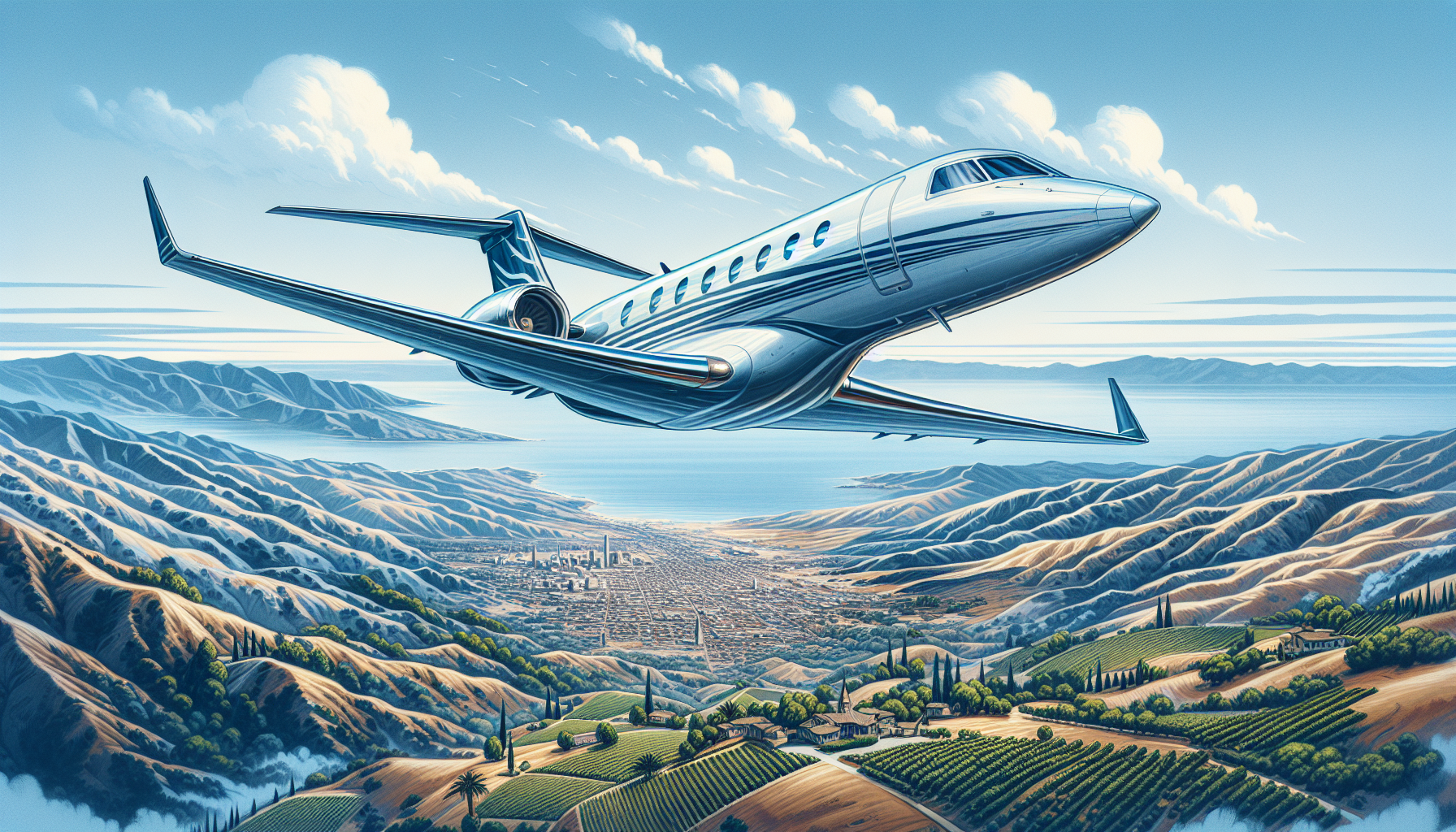 Private jet charter options in Palmdale, California