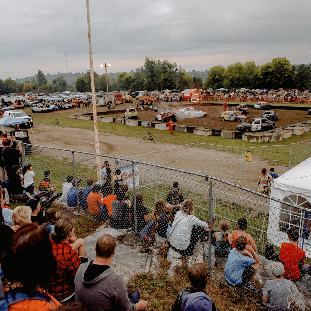 Large crowd gathered at an outdoor event