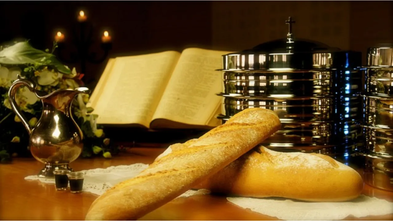 bread, wine, church, last supper