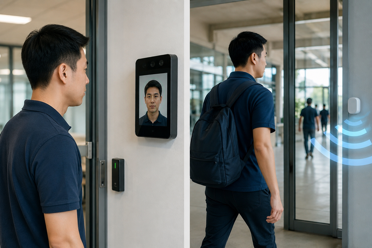 A biometric attendance system in Singapore uses facial recognition and biometric fingerprint scanning to track attendance, record working hours, and ensure accurate attendance tracking for employees.