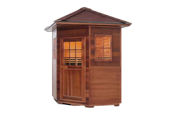Picture of the Enlighten Infrared/Traditional Sauna SAPPHIRE - 4C Peak - 4 Person Outdoor Sauna offered by Airpuria.