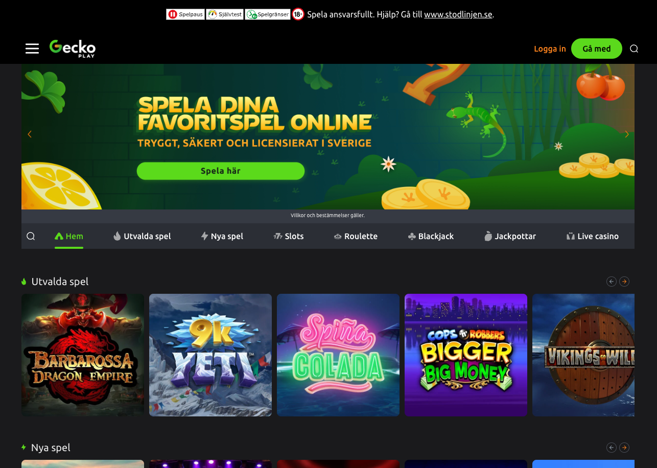 Geckoplay recension - spela ansvarsfullt