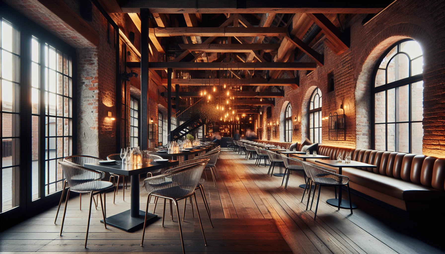 Elegant and stylish interior of Spoon and Stable restaurant