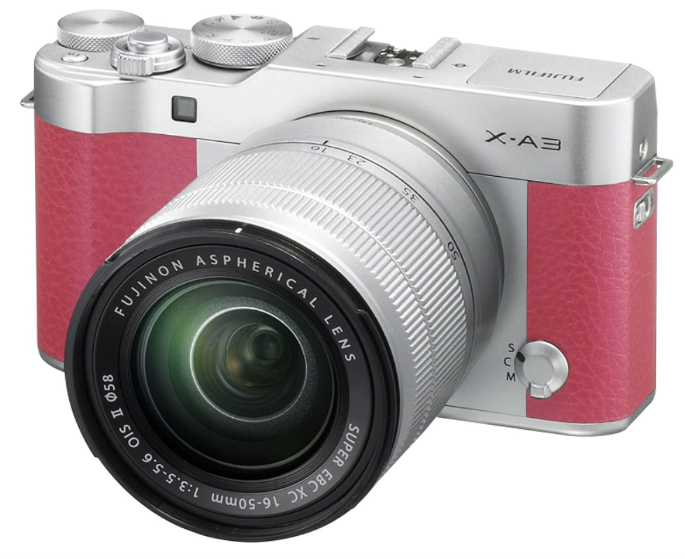 Fujifilm X-A3 - 24.3 MP Mirrorless Digital Camera with XC 16-50mm F3.5-5.6 OIS II lens Pink