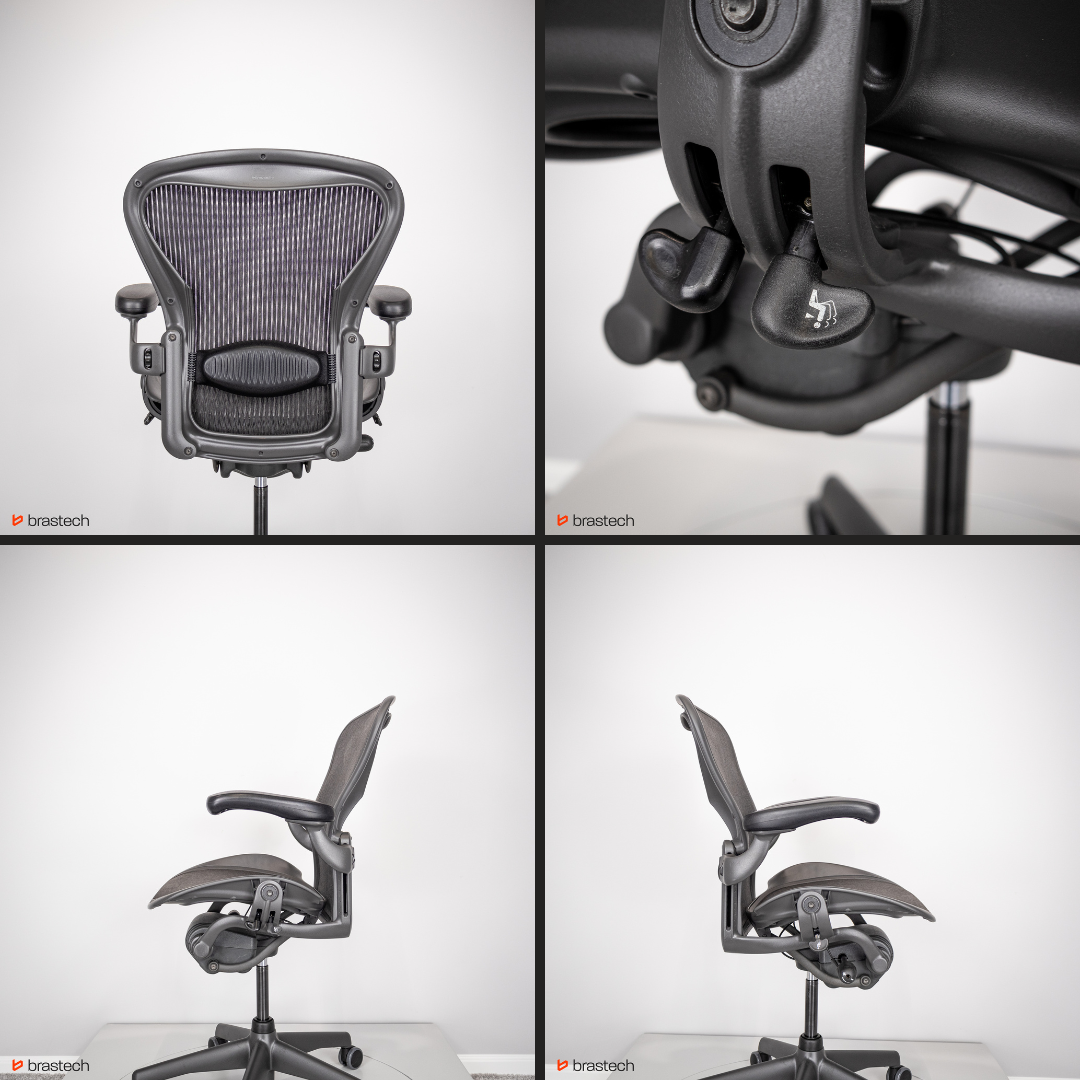Fotel biurowy ergonomiczny - ranking Brastech 2 Ergonomiczny fotel biurowy Herman Miller Aeron Classic