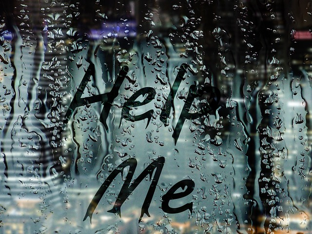 An image of steamy rain on a mirror with text that reads 