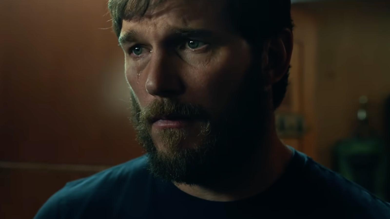 Chris Pratt as James Reece crying in Terminal List season 2 trailer