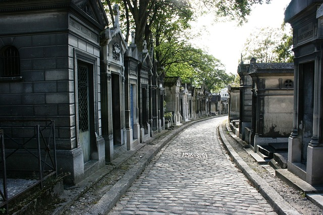 cemetery, tombs, pere lachaise