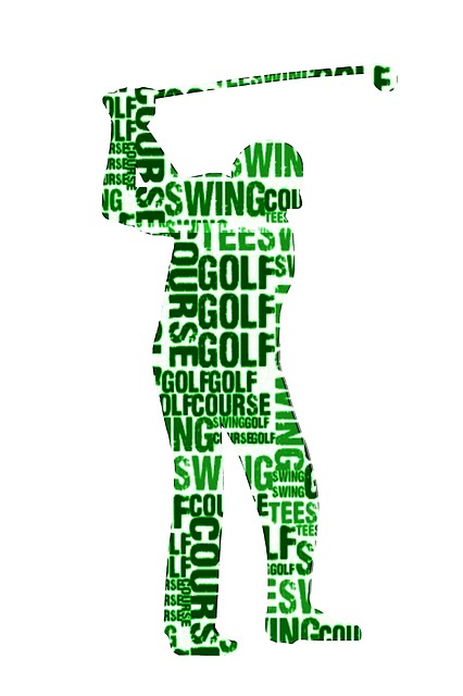 golf, sport, silhouette