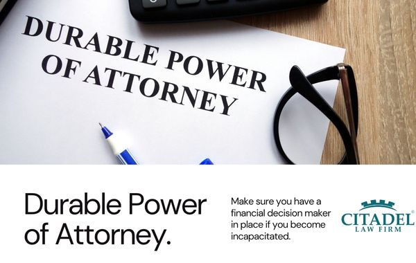 Illustration of a durable power of attorney document