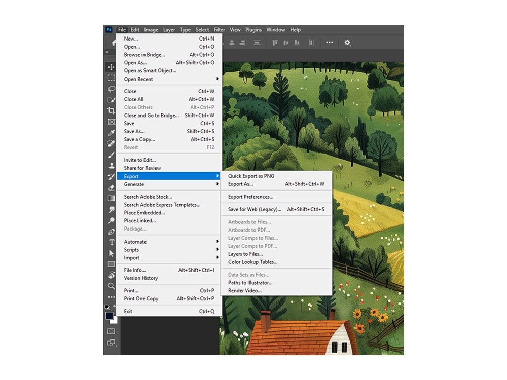 Opening PNG Files with Graphics Editors