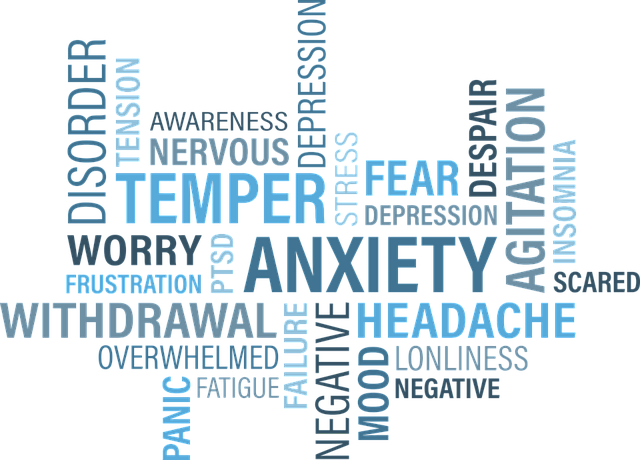 anxiety, word cloud, mood disorders