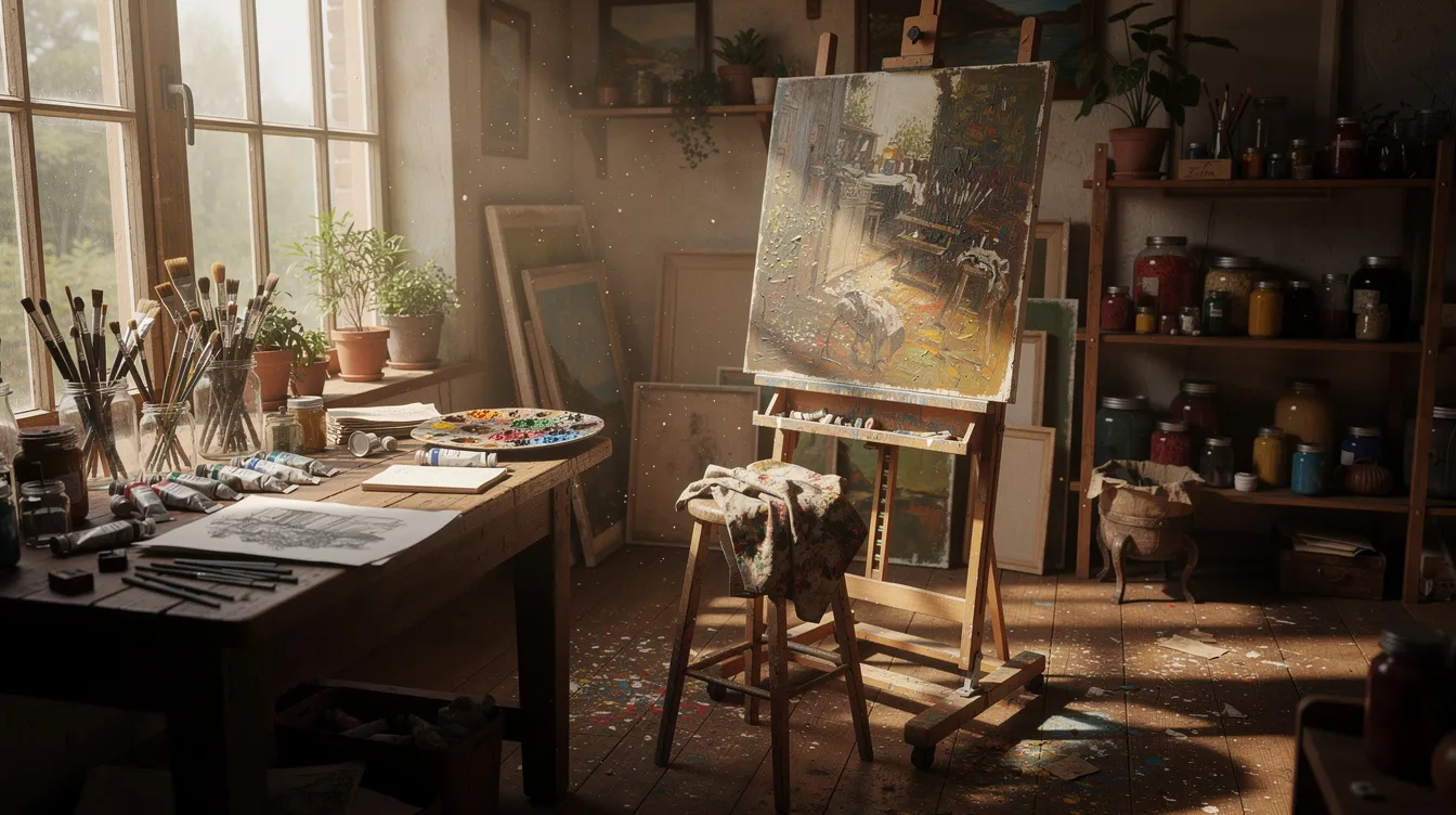 L'immagine ritrae un artista