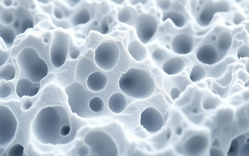 cellular structure of polyurethane foam