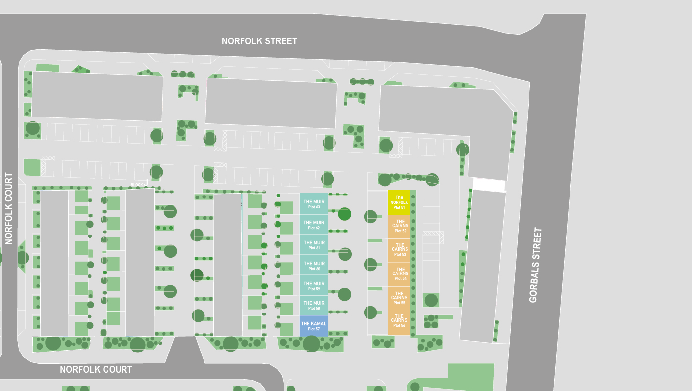 New build homes available in the Gorbals close to the city centre 