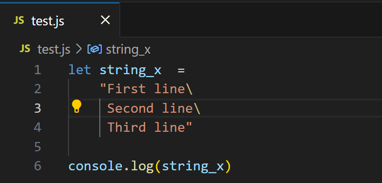 String With Backslashes