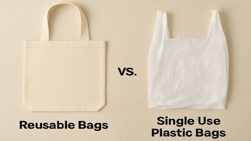Reusable Bags vs. Single-Use Plastic Bags