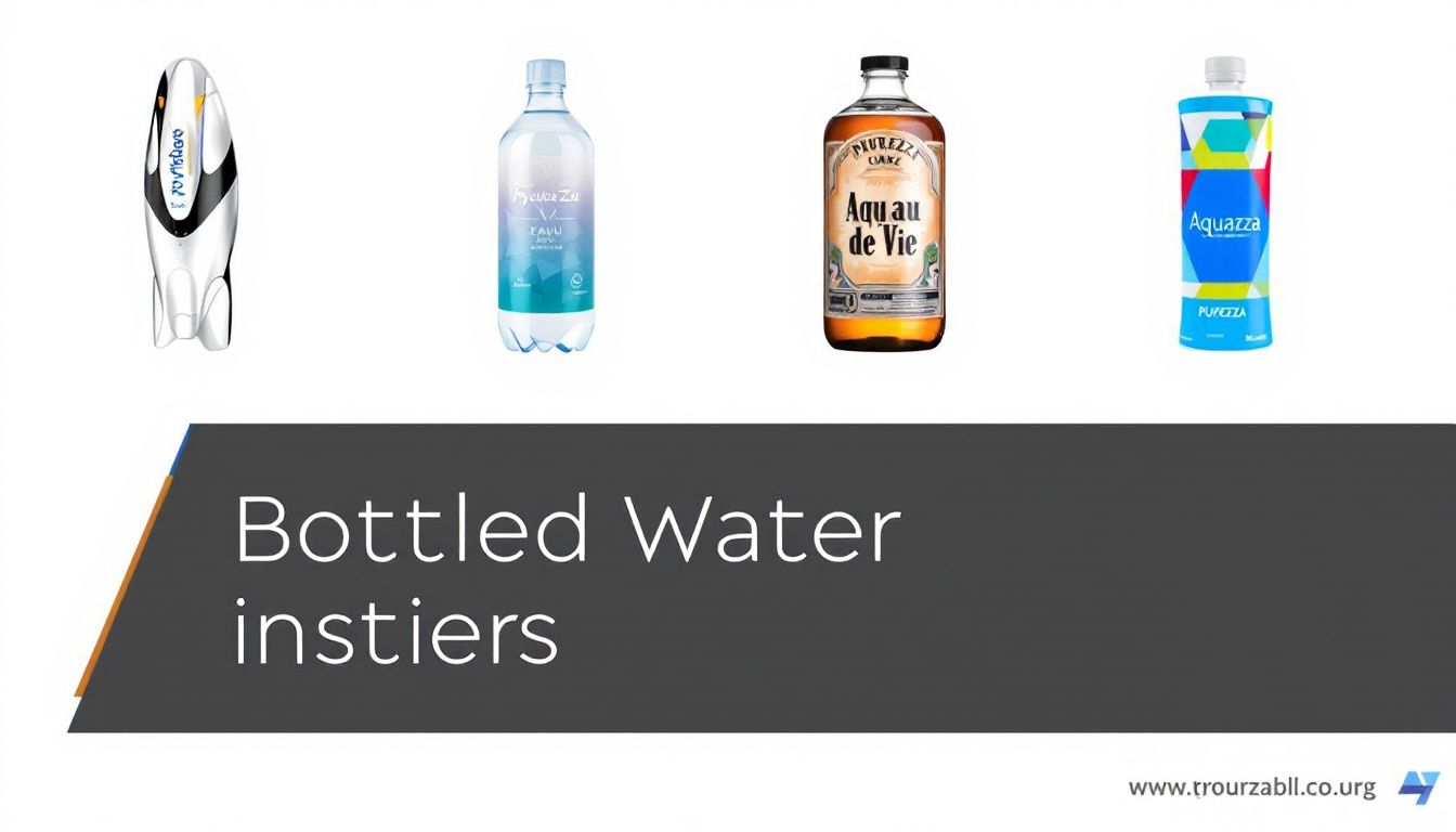 76d11957 5024 4359 ac39 46b6f4af3d2c A variety of bottled water products showcasing different styles and labels, representing the bottled water business ideas.