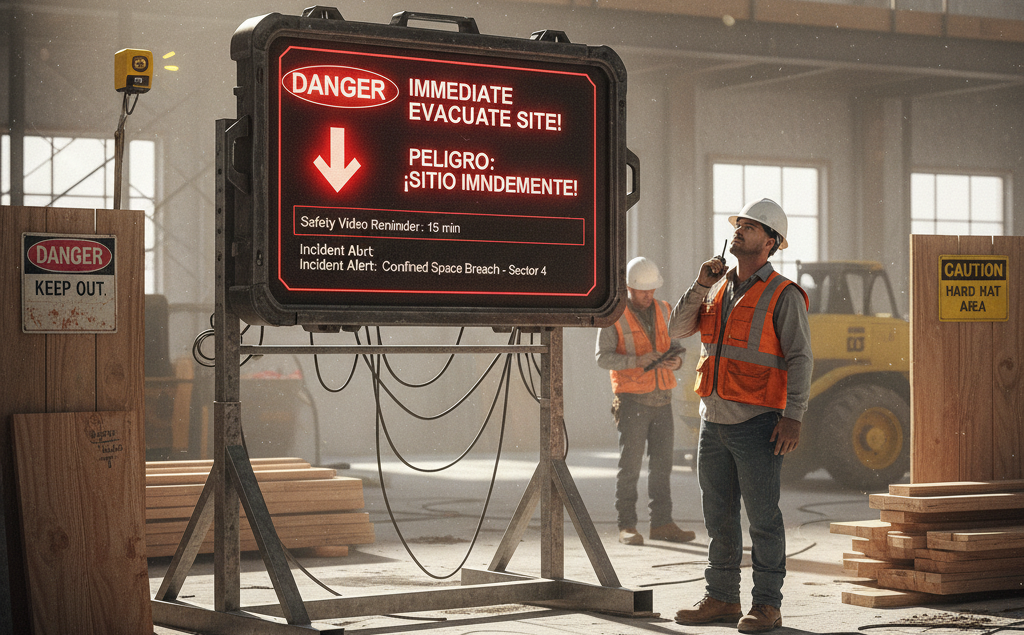 What Are the OSHA Construction Site Signage Requirements? 9 the role of digital signage in osha compliance and worker awareness
