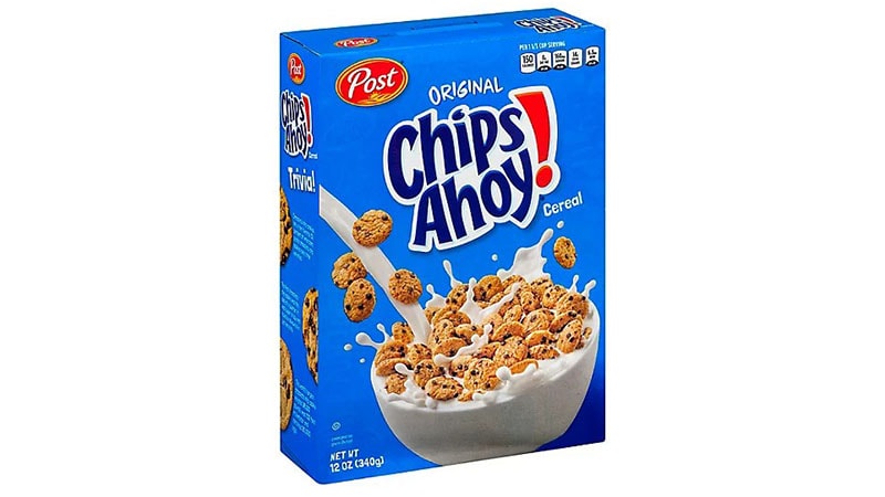 Chips Ahoy cereal box