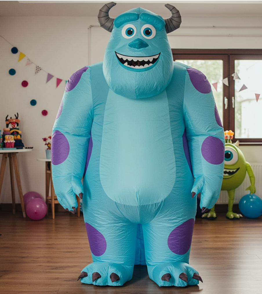 Halloween costumes, adult inflatable costumes from monsters inc. Blow up your Halloween costumes and you're good to go