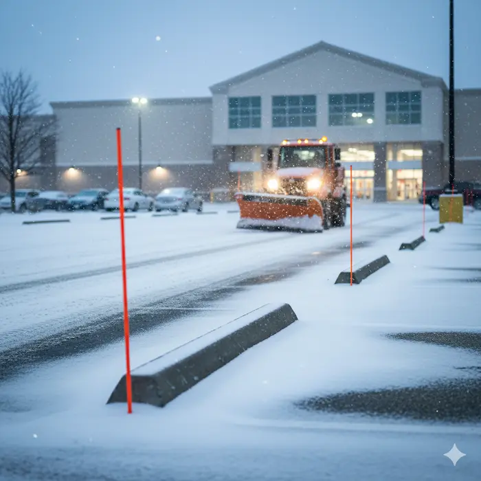 How Does Staking Help Guide Snow Removal Operations?