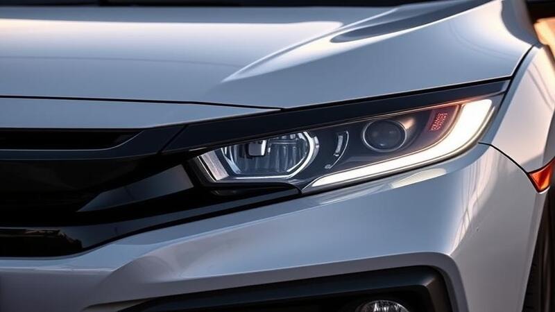 Modern look of LED lights on a Honda Civic