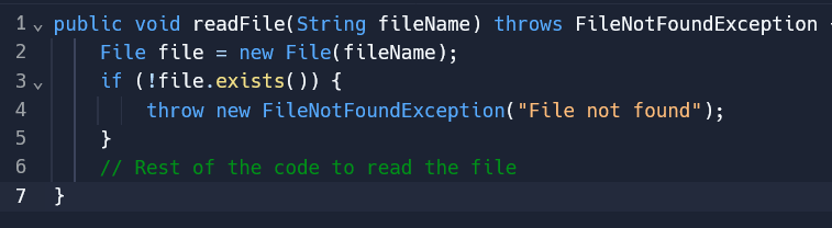 3) (3.) ﻿Exceptions are thrown during the execution