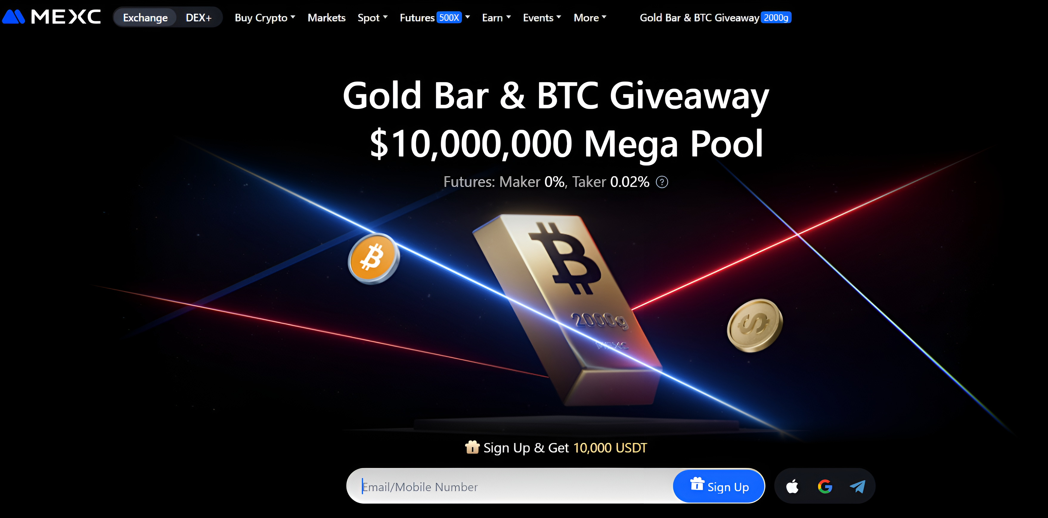 MEXC - No KYC Crypto Exchange