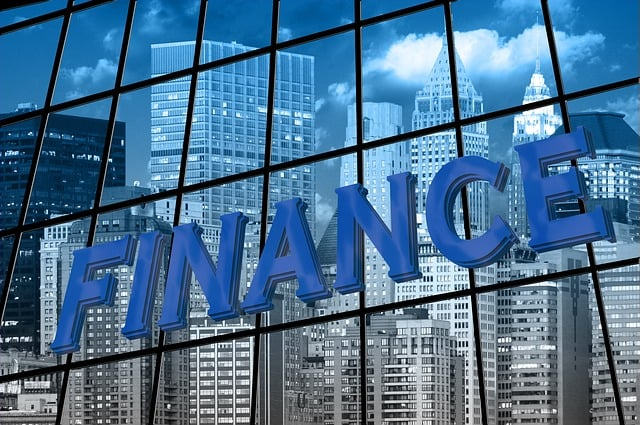 finance, facade, reflection, financial institution