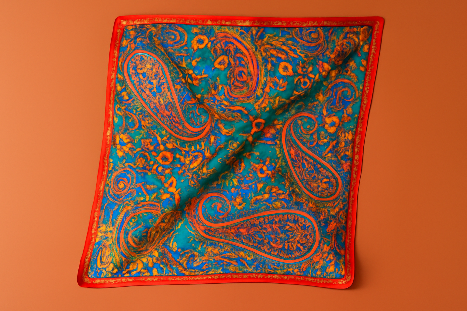 jedwabna apaszka na turban