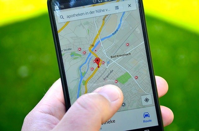 GPS tracker on a phone 