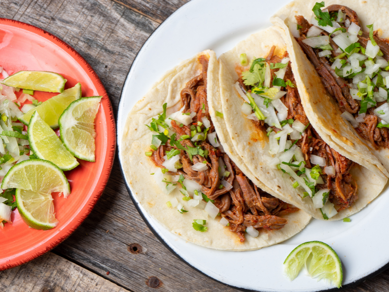 Slow-Cooked Cheesy Beef Tacos 