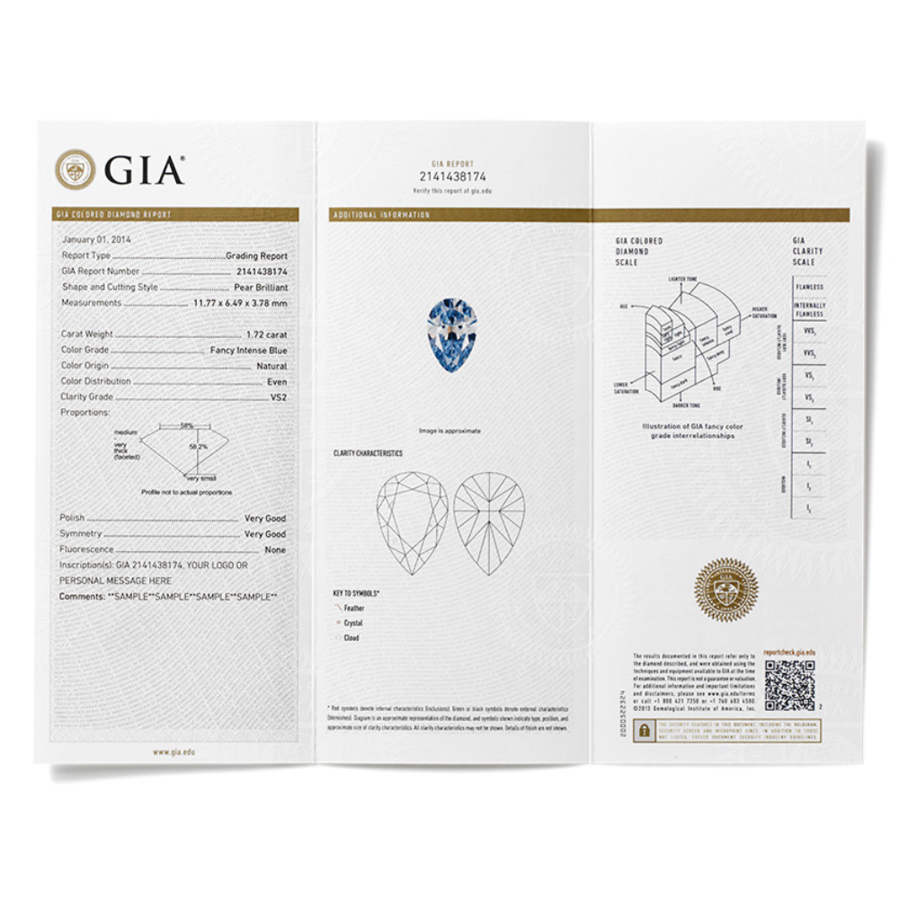                           G.I.A. Fancy Color Diamond Grading Report