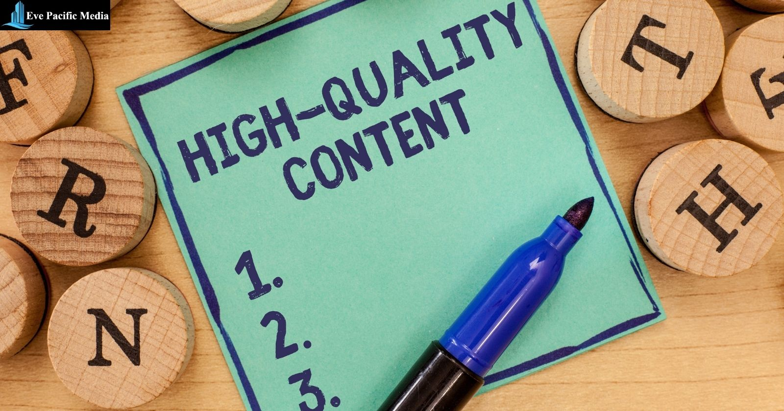 Copy pen with a text "High quality content": Affiliate Marketing Content