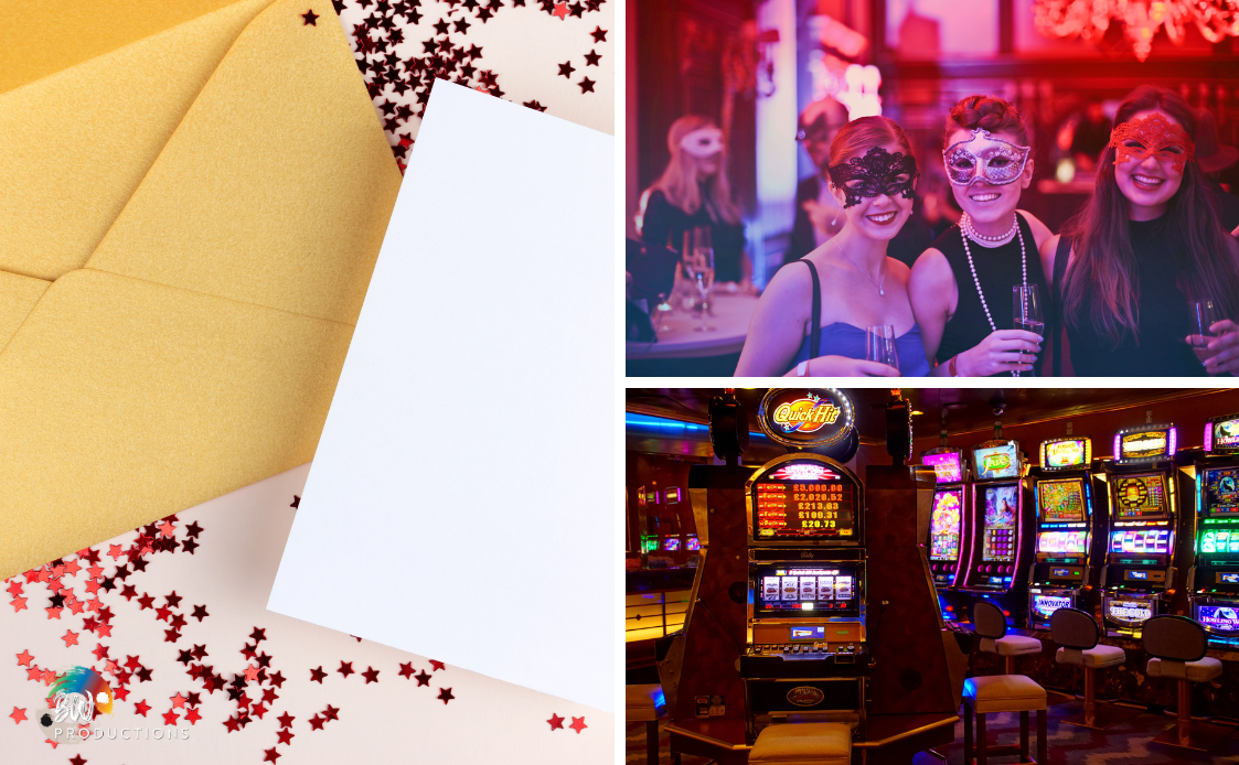 Invitations - Vegas night themed party idea