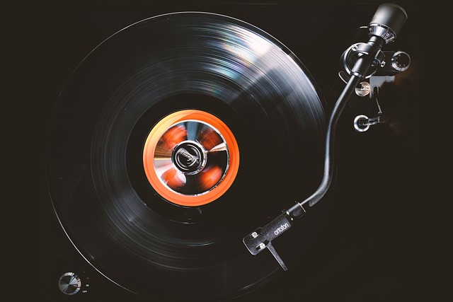 A vinyl record with custom design