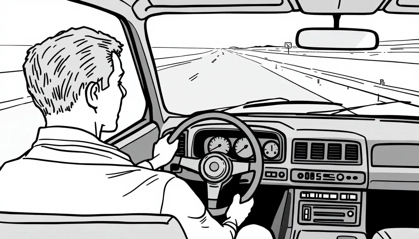 A visual of safe driving habits that can help maintain a clean driving record.