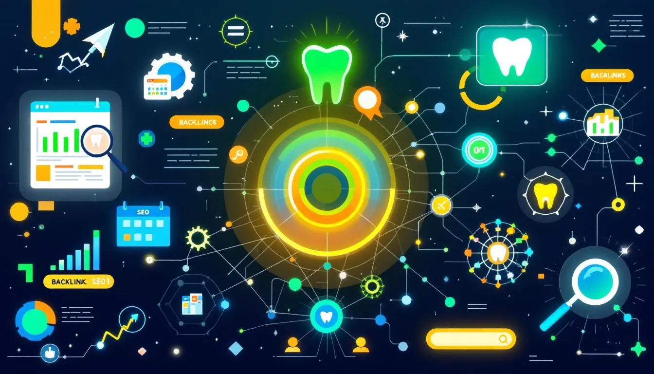 An infographic depicting SEO strategies for dentists.