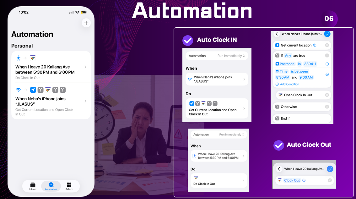 With a quick setup, users can create an account, set access, enable notifications, and start keeping track of attendance, hours, and data.