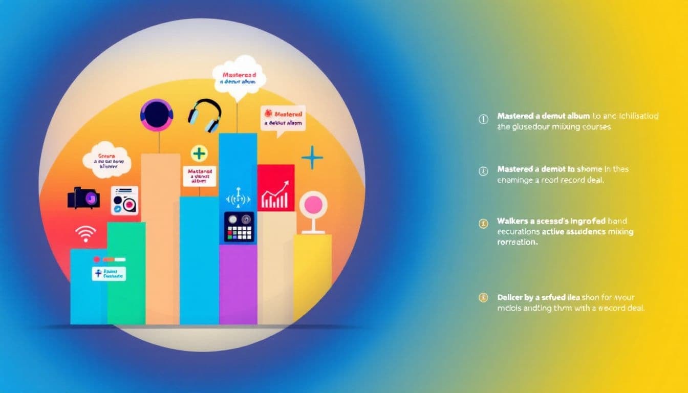 Success stories from students in a music mixing course.
