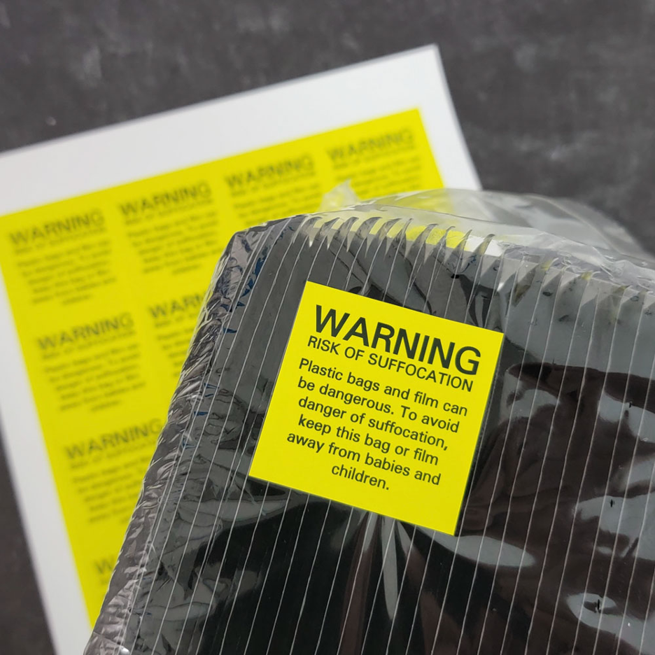 Plastic bag choking icon