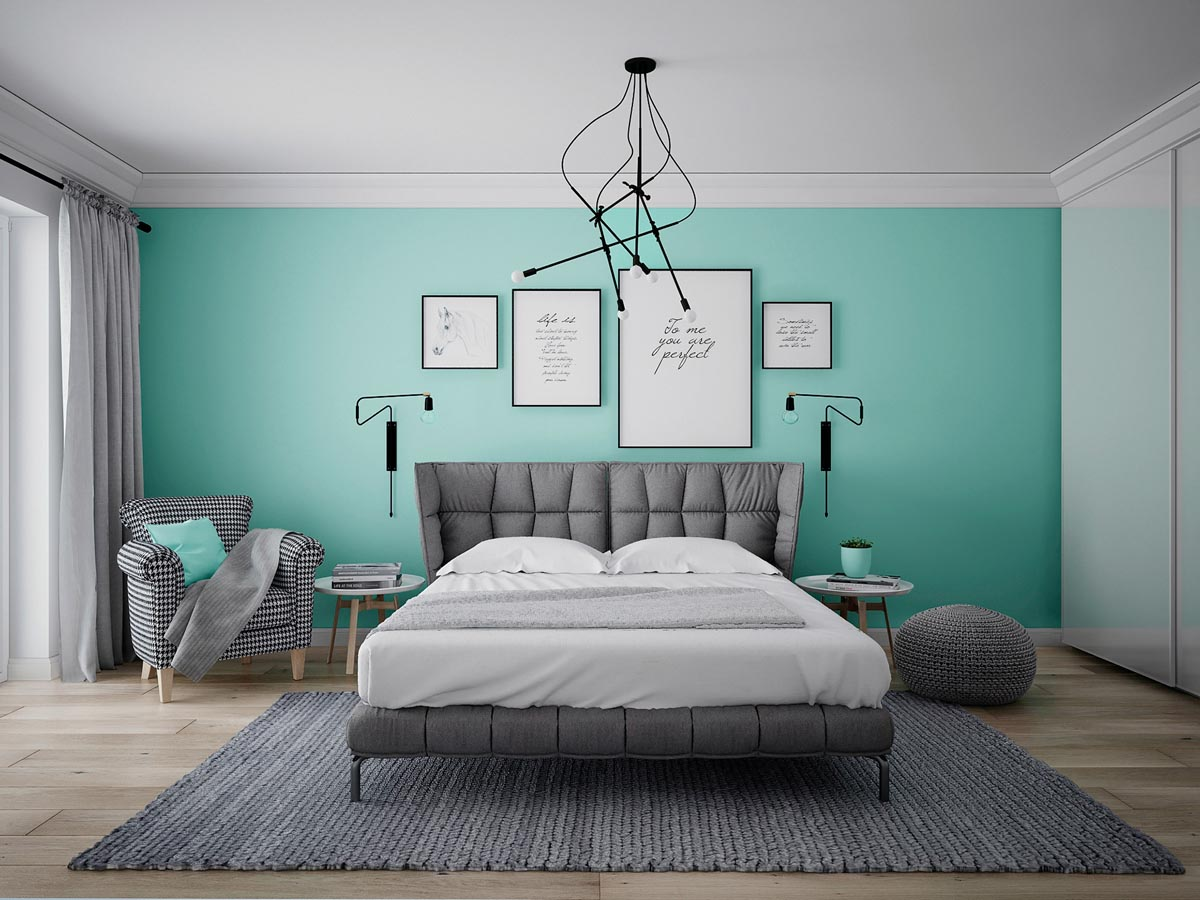 Turquoise Bedroom