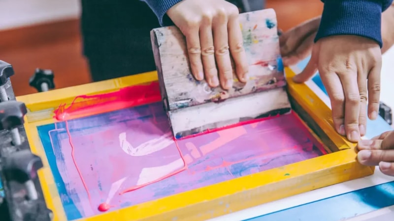 UV silk screen preparation