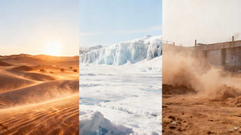 Environments unsuitable for VFD air compressors