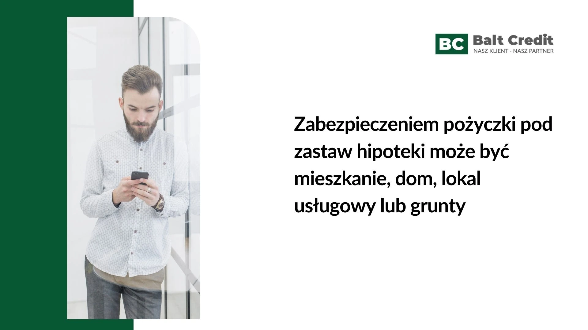 Co może być zabezpieczeniem pożyczki w Balt Credit?