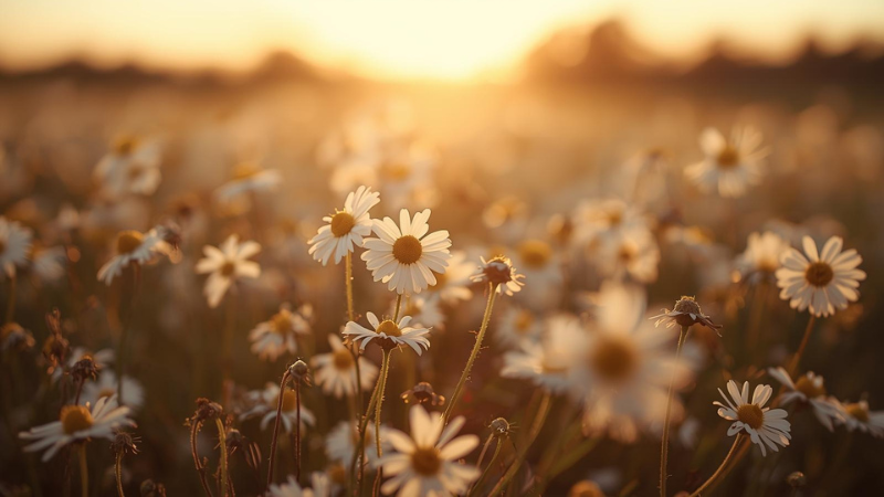 Kamille steht für Beruhigung für Körper und Geist